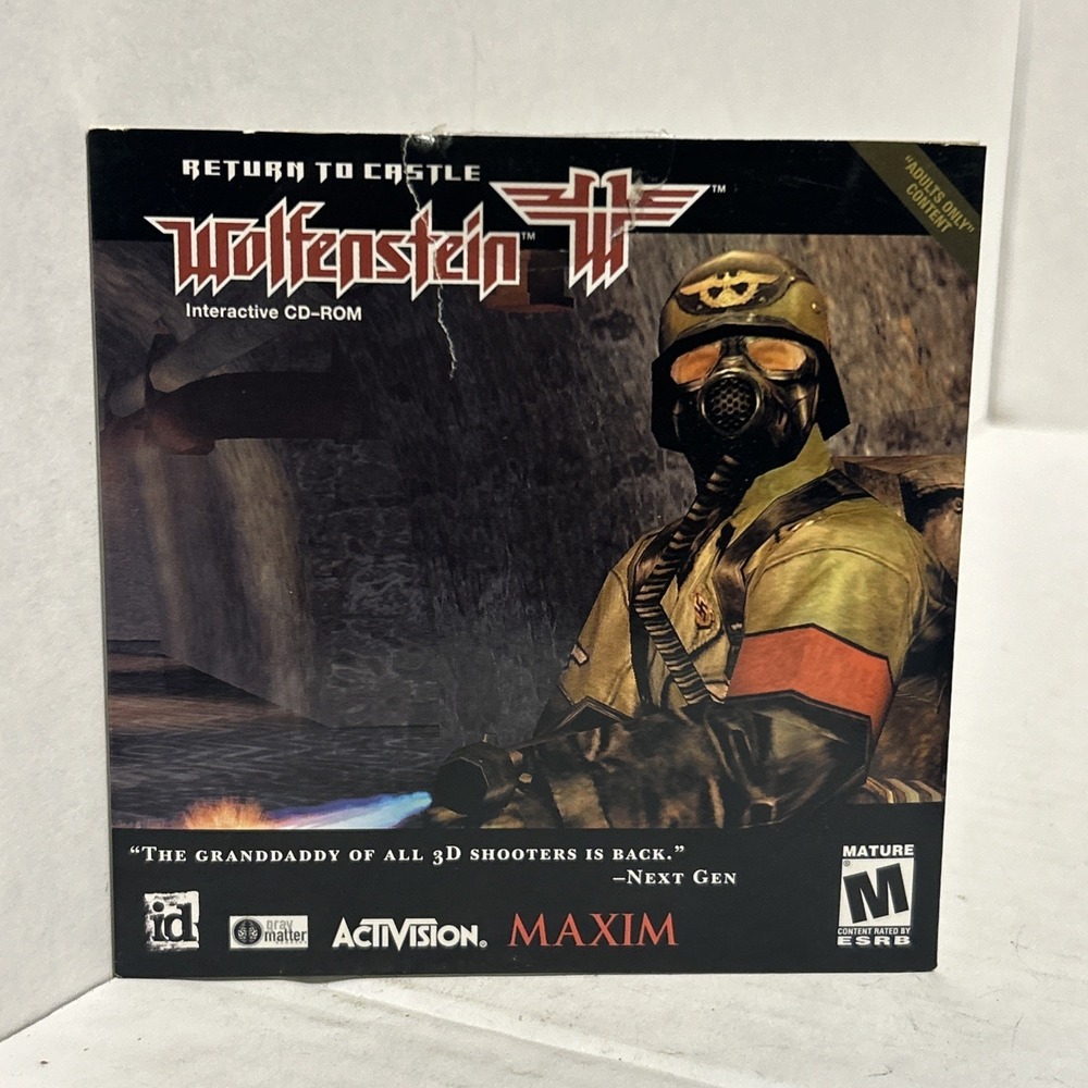 Return to Castle Wolfenstein (PC, 2001) Activision First-Person Shooter Game